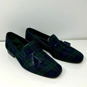 Que Shebley JUMIRAH DRAKE SLIP ON Luxury handmade shoes sz 43